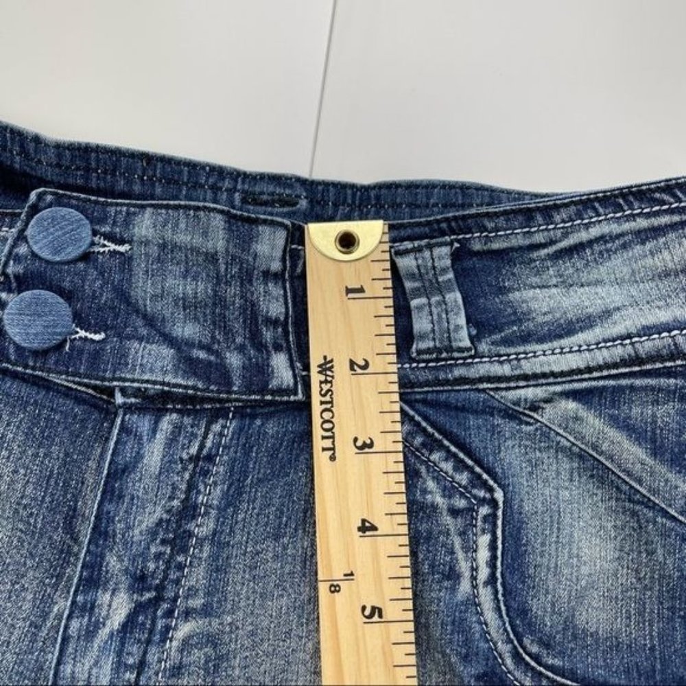 Equilibrium Blue Distressed Shape Enhancing Skinny Jeans Size 7 - Picture 15 of 15